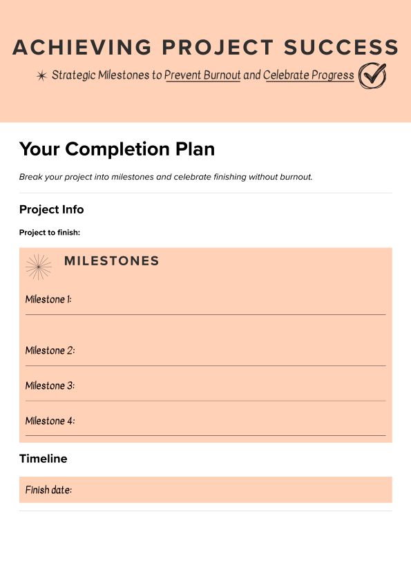 Creative Completion Plan Preview